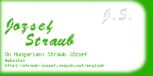 jozsef straub business card