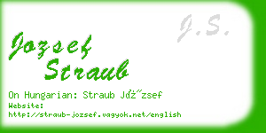 jozsef straub business card